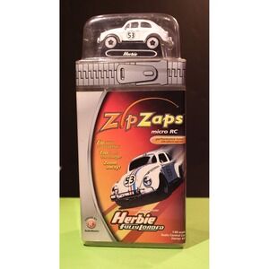 Vintage Radio Shack ZipZpas Herbie RC car Herbie #53 VW Beetle New 2005 (G)